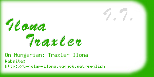 ilona traxler business card